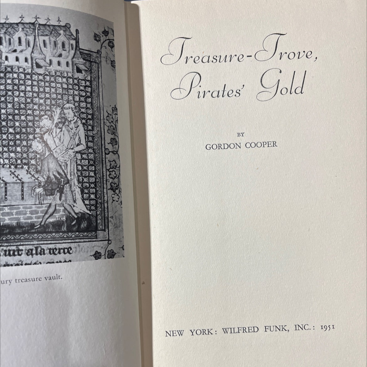 treasure-trove, pirates gold book, by gordon cooper, 1951 Hardcover image 2