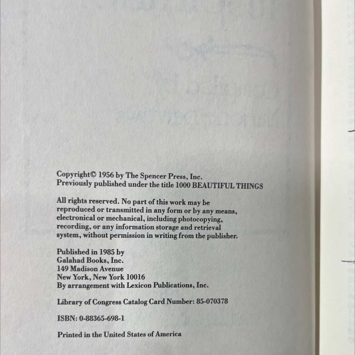 treasures of love & inspiration book, by Marjorie Barrows, 1985 Hardcover image 3