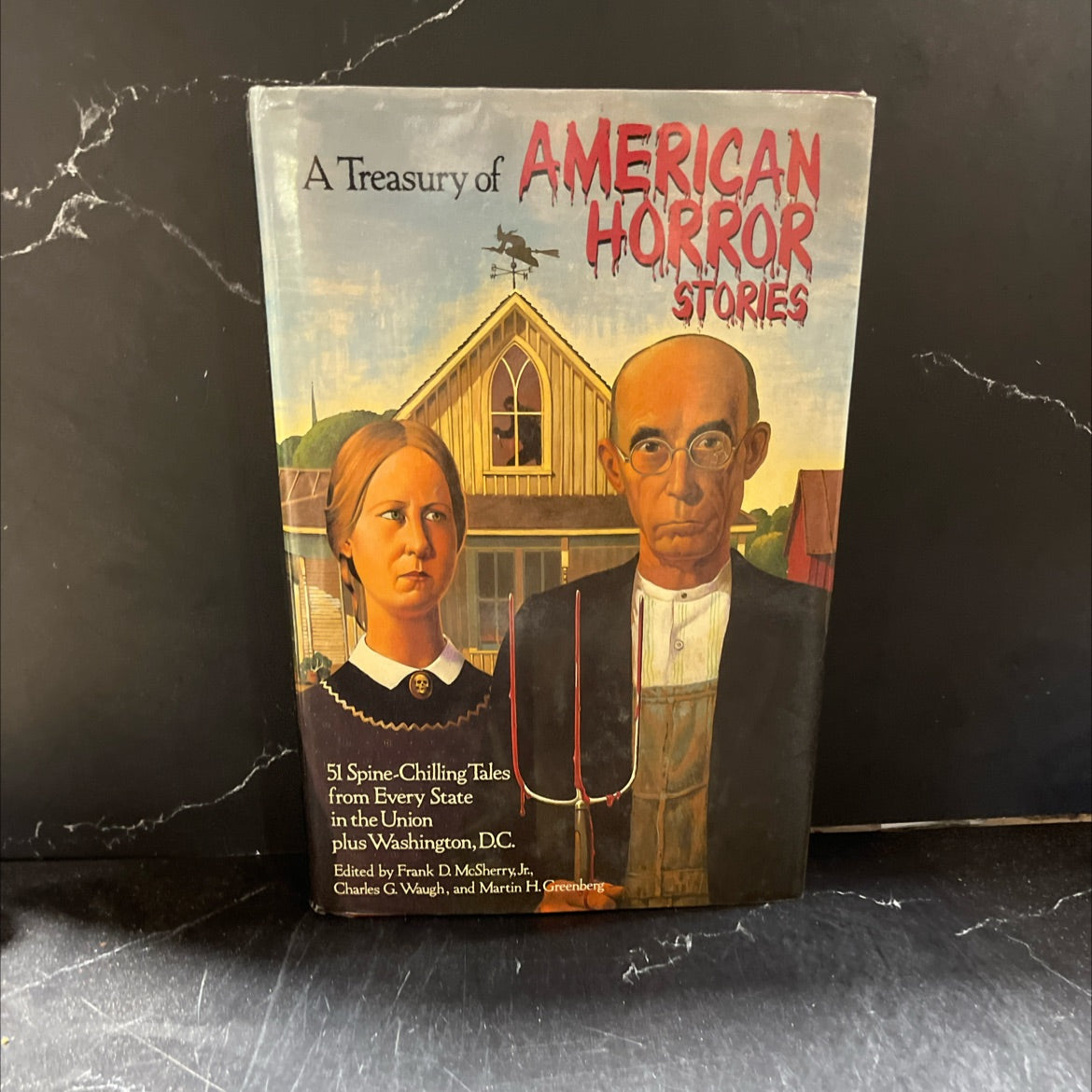 treasury of american horror stories book, by Frank D. McSherry Jr., Martin H. Greenberg, Charles G. Waugh, 1985 image 1
