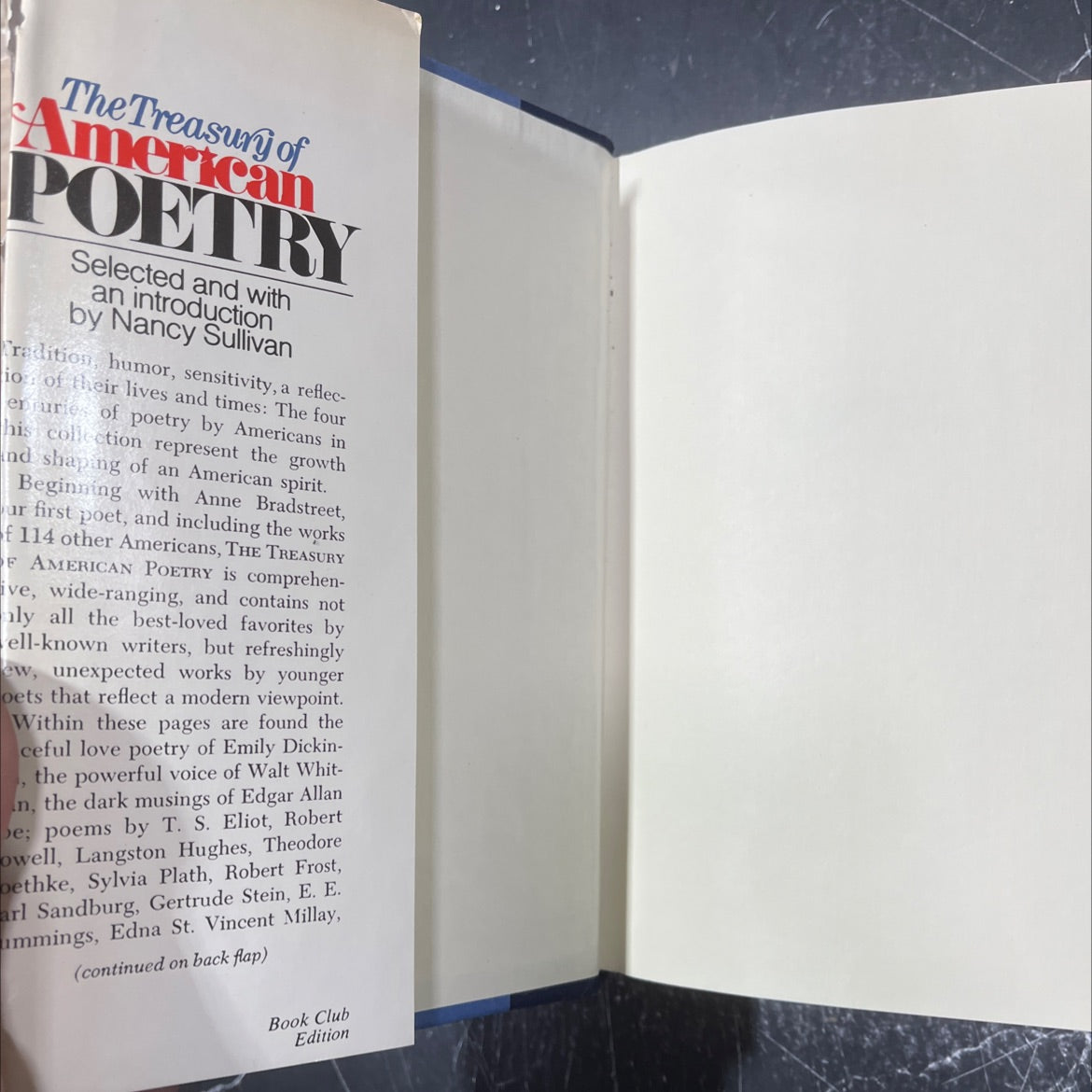 treasury of american poetry book, by nancy sullivan, 1978 Hardcover image 4