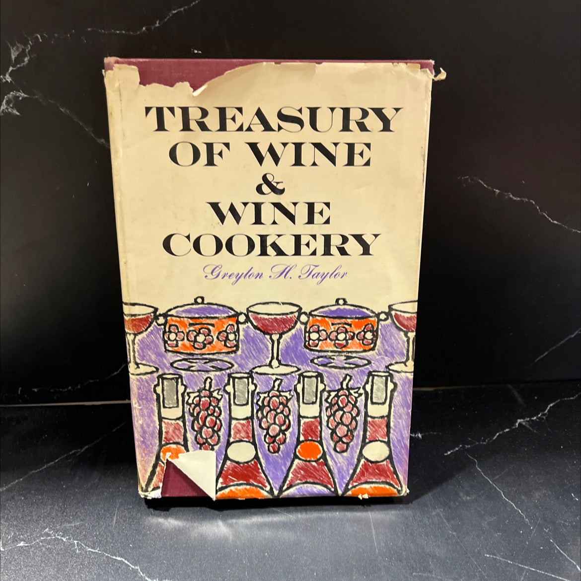 treasury of wine and wine cookery book, by greyton h. taylor, 1963 Hardcover image 1