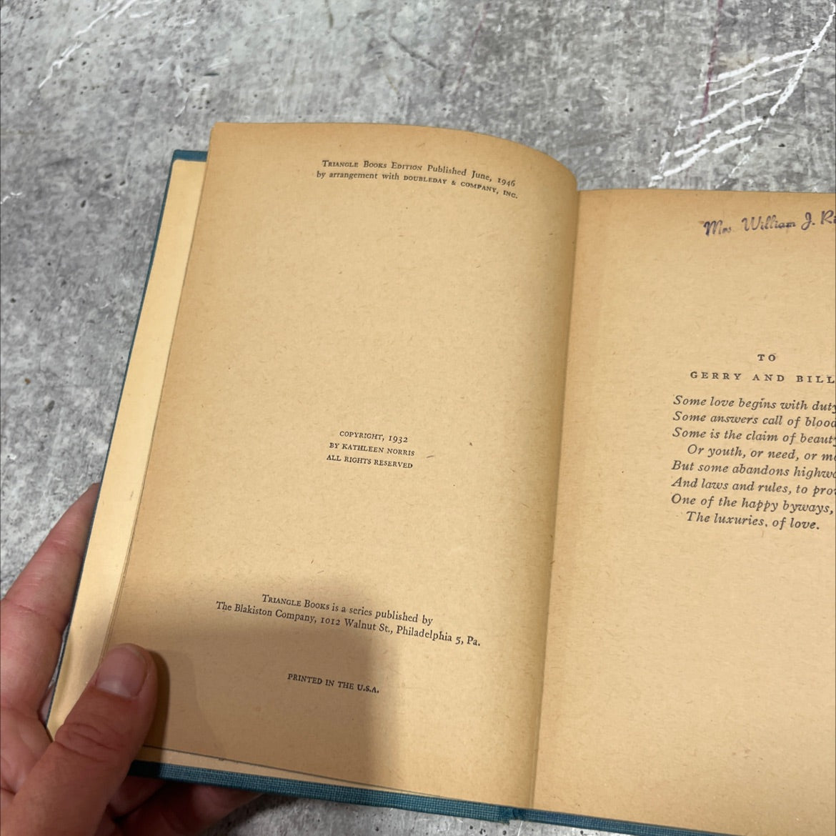 treehaven book, by kathleen norris, 1946 Hardcover image 3