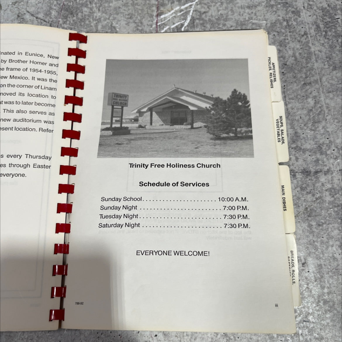 trinity church cookbook book, by unknown, 1992 Paperback image 2