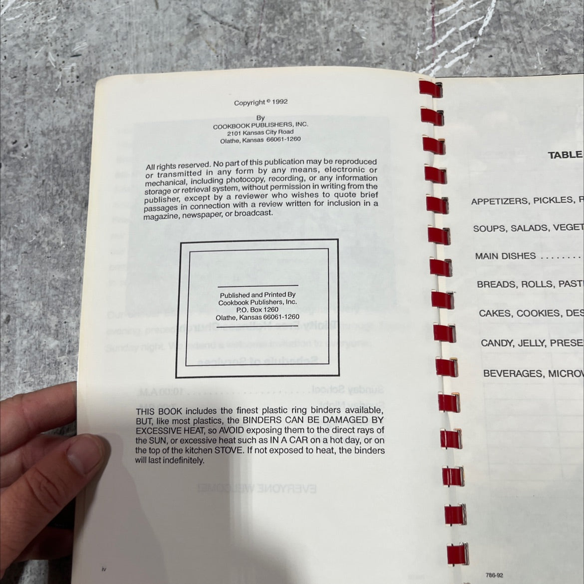 trinity church cookbook book, by unknown, 1992 Paperback image 3