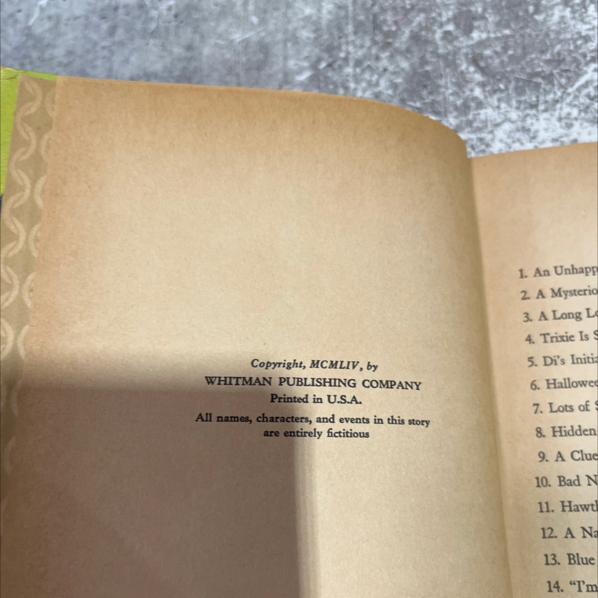 trixie belden and the mysterious visitor book, by julie campbell, 1954 Hardcover image 3