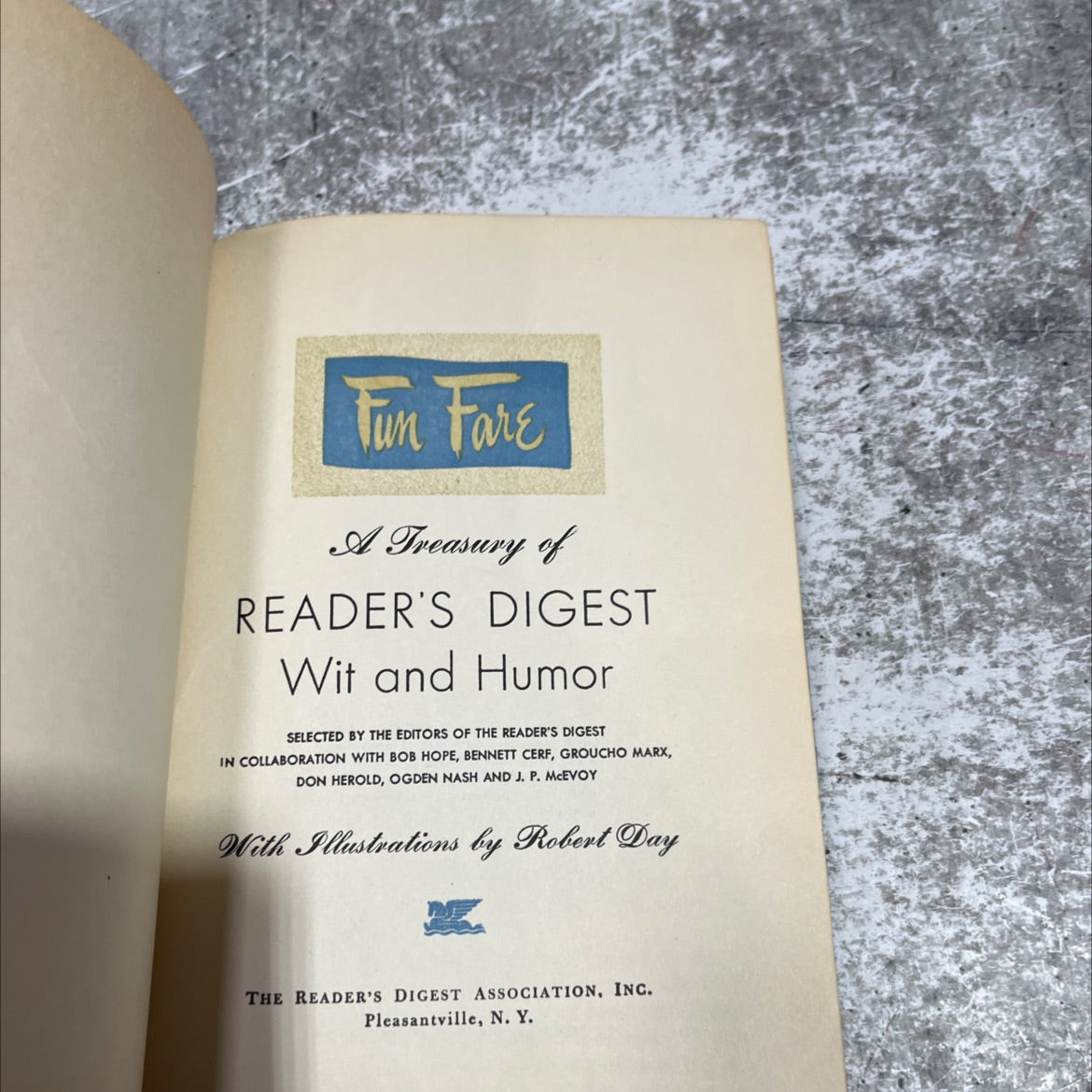 tun fare a treasury of reader's digest wit and humor book, by unknown, 1949 Hardcover image 2