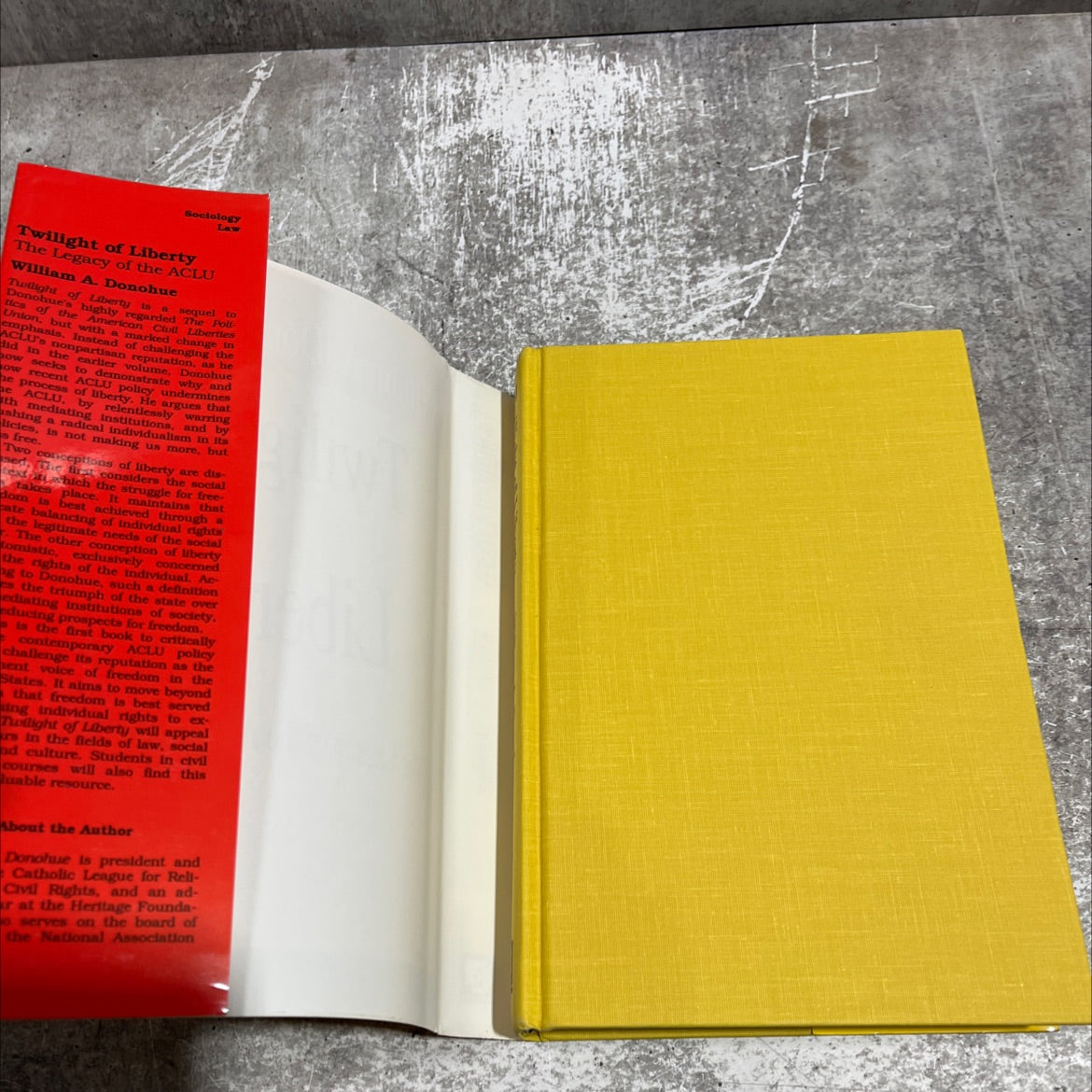 twilight of liberty the legacy of the aclu book, by William A. Donohue, 1994 Hardcover image 4