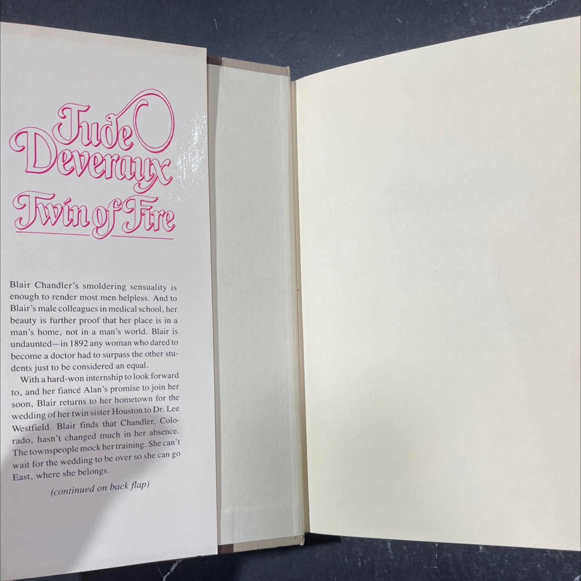 twin of fire book, by not stated, 1985 Hardcover image 4