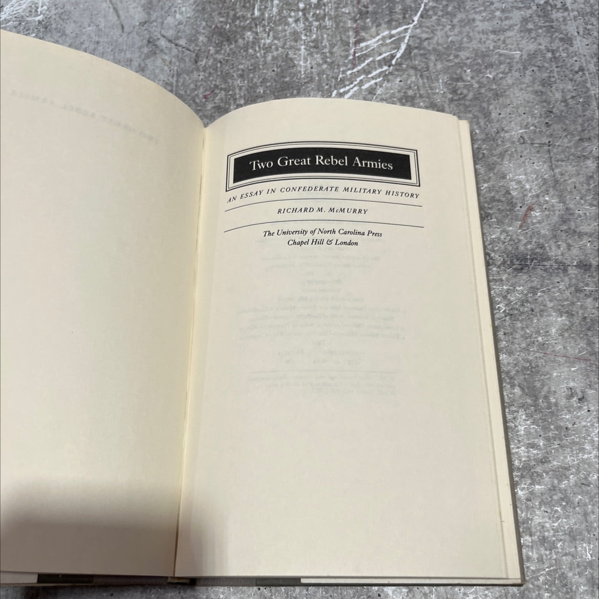 two great rebel armies: an essay in confederate military history book, by richard m. mcmurry, 1989 Hardcover image 2