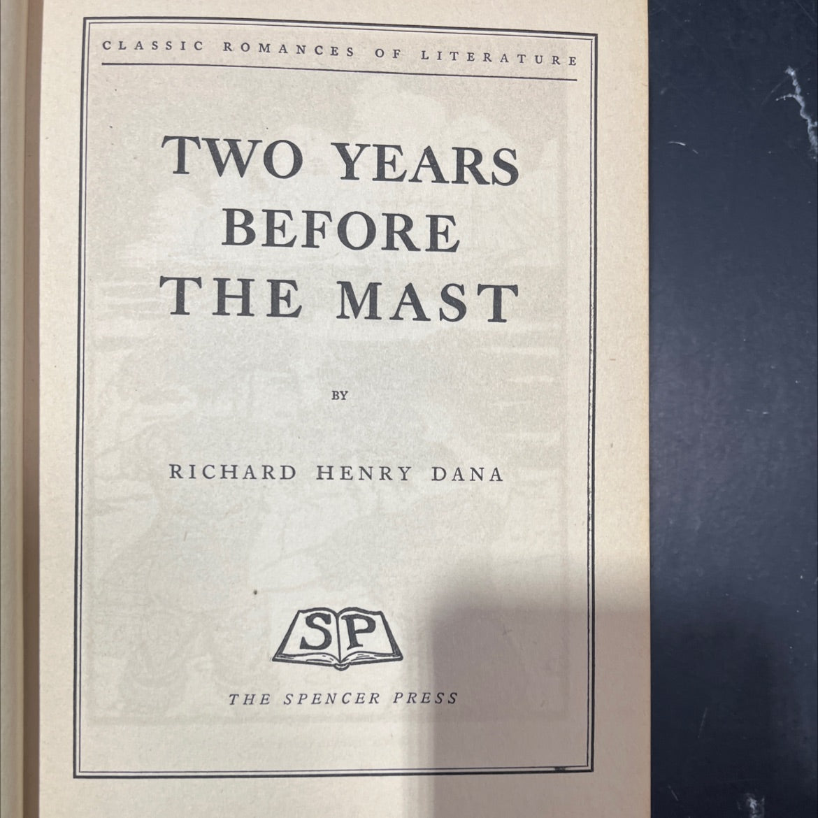 two years before the mast book, by richard henry dana, 1937 Hardcover image 2