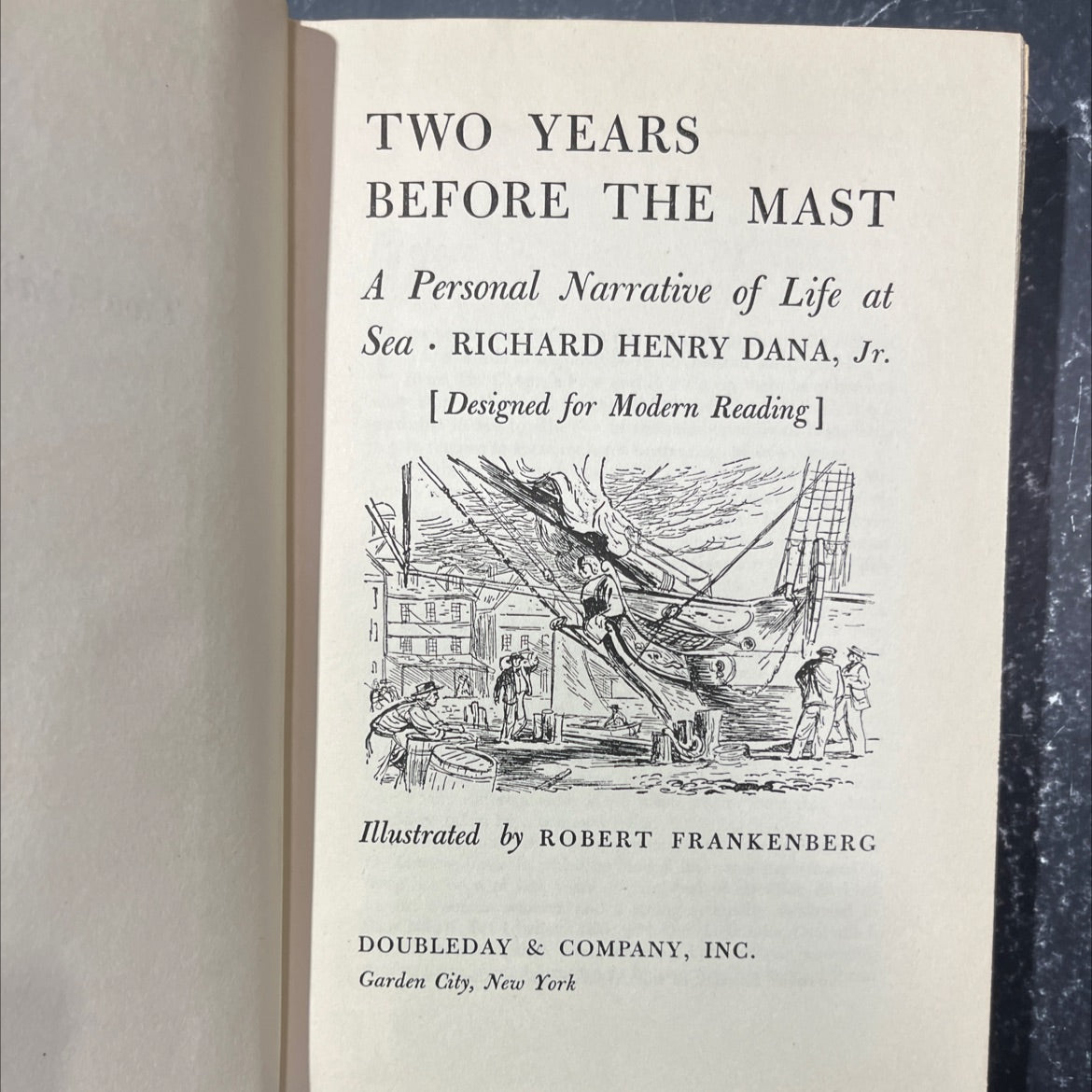 two years before the mast book, by richard henry dana, jr., 1949 Hardcover image 2