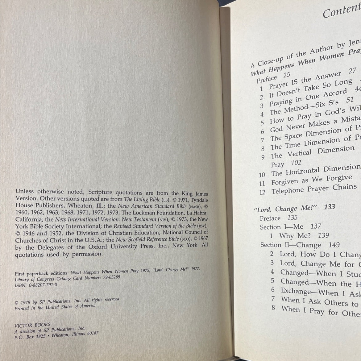 two book, by evelyn evelyn christenson, 1979 Hardcover image 3