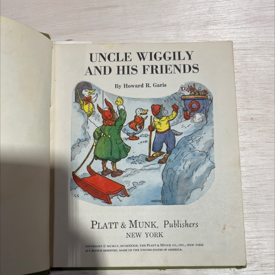 uncle wiggily and his friends book, by howard r. garis, 1955 Hardcover image 2