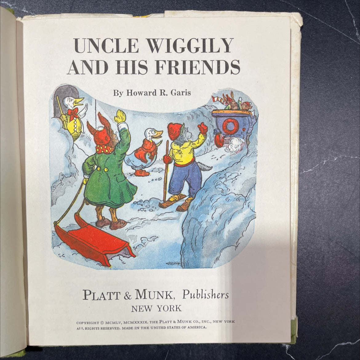 uncle wiggily and his friends book, by howard r. garis, 1955 Hardcover image 2