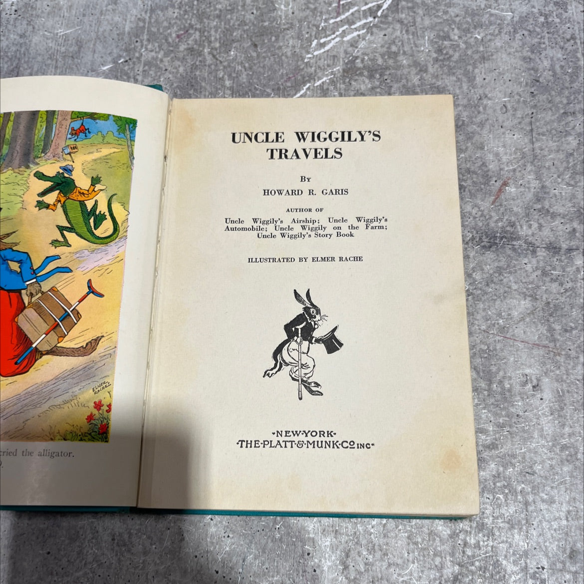 uncle wiggily's travels book, by howard r. garis, 1939 Hardcover image 2