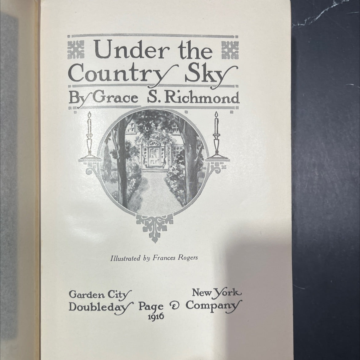 under the country sky book, by grace s. richmond, 1916 Hardcover image 2