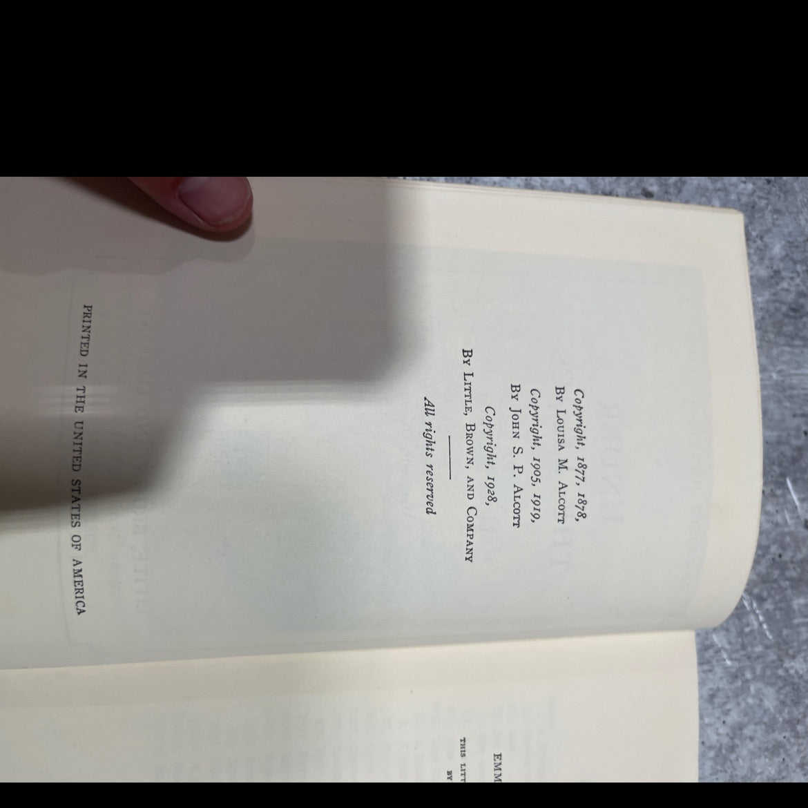 under the lilacs book, by louisa m. alcott, 1928 Hardcover image 3