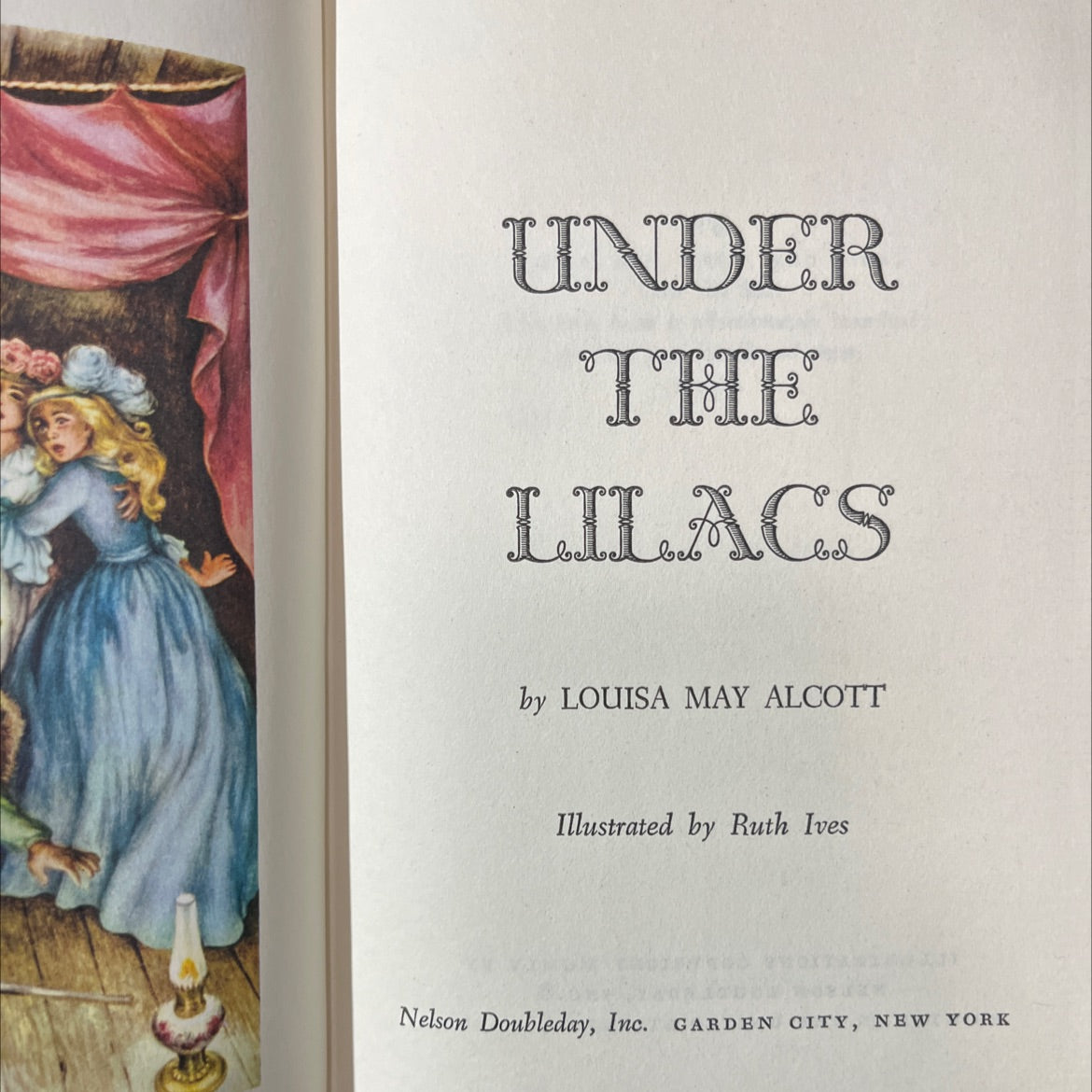 under the lilacs book, by louisa may alcott, 1955 Hardcover image 2