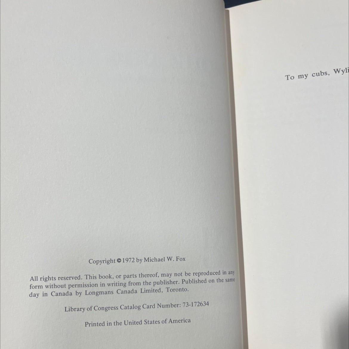 understanding everything you want to know about your dog but haven't been able to ask him book, by michael w. fox, 1972 image 3
