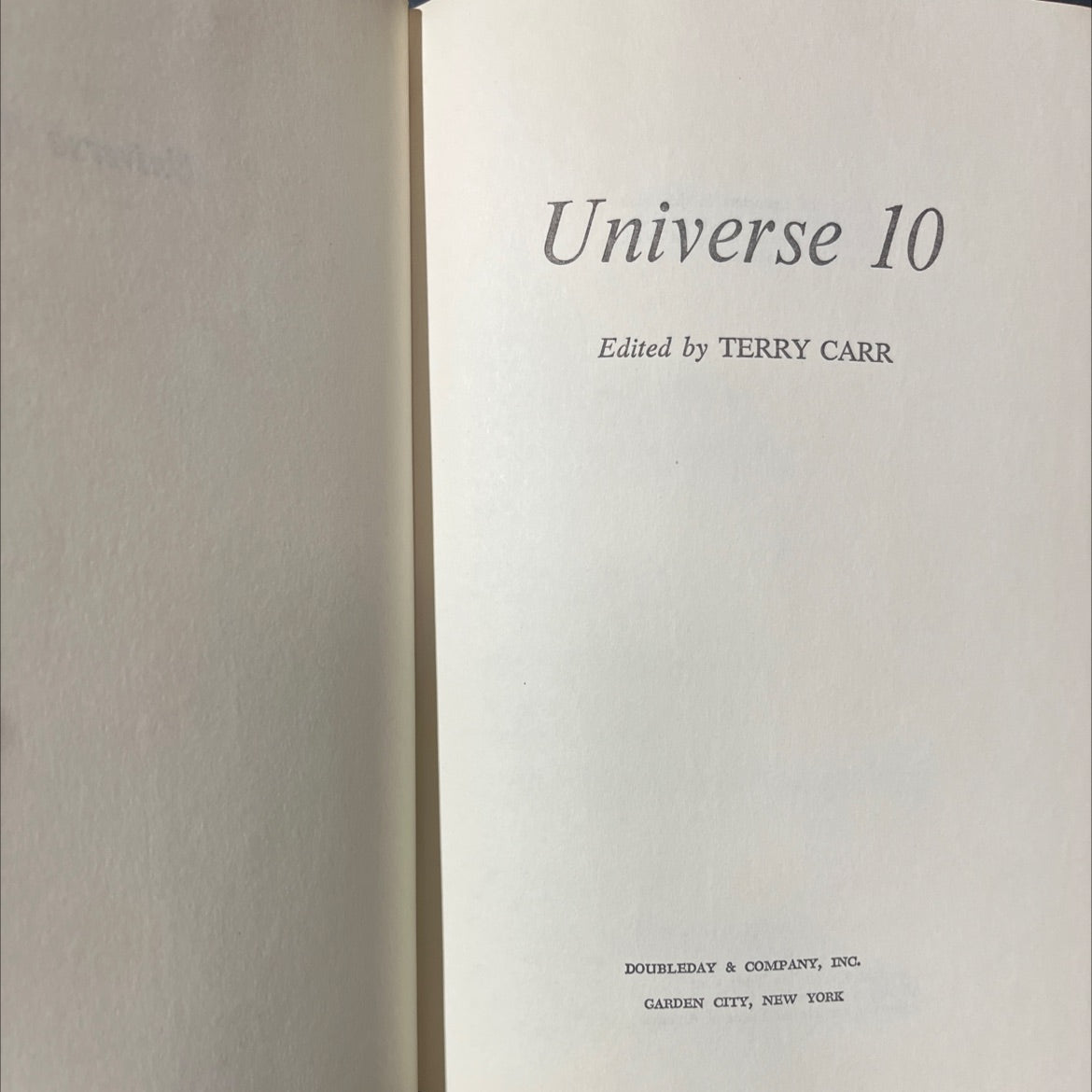 universe 10 book, by terry carr, 1980 Hardcover image 2