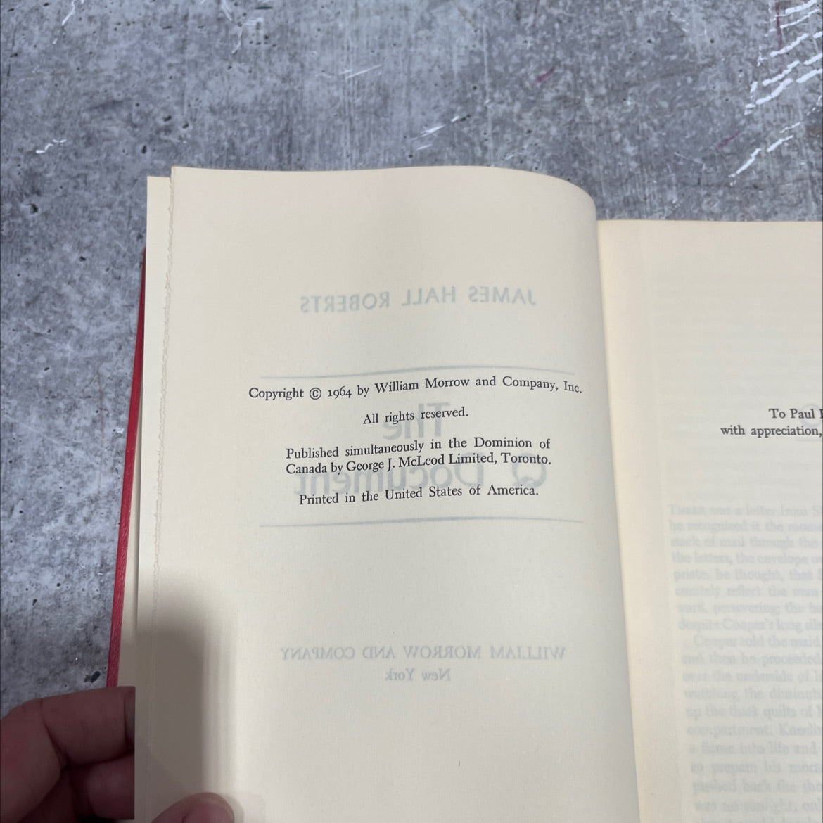 unknown book, by HT James Hall Roberts, 1964 Hardcover image 3