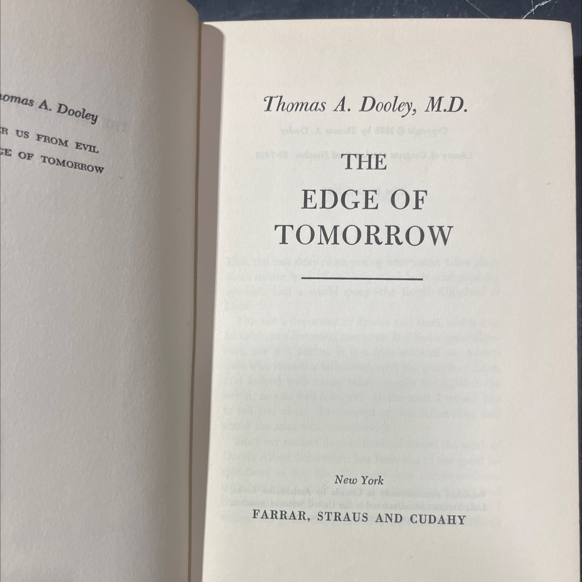 us from evil book, by thomas a. dooley, m.d., 1958 Hardcover image 2