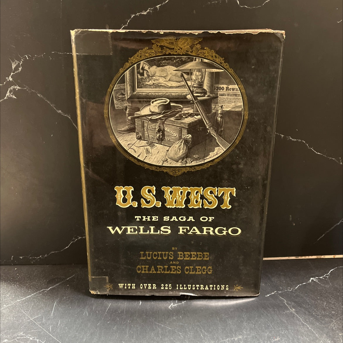 us.wes the saga of wells farge book, by lucius beebe and charles clegg, 1949 Hardcover image 1