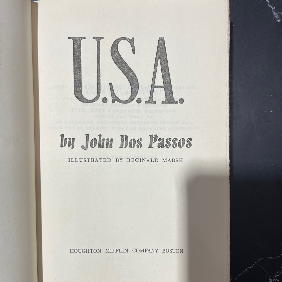 usa book, by john dos passos, 1946 Hardcover image 2