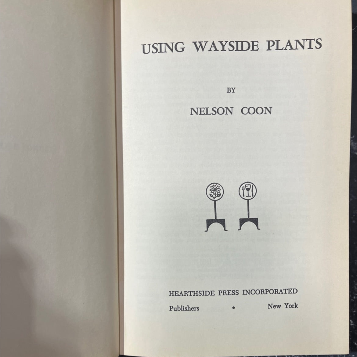 using wayside plants book, by nelson coon, 1969 Hardcover image 2