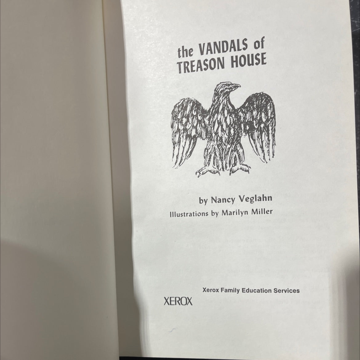 vandals of treason house book, by Nancy Veglahn, 1974 Hardcover image 2