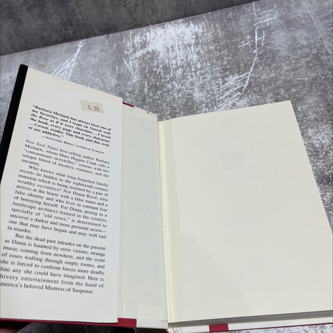 vanish book, by barbara michaels, 1992 Hardcover image 4
