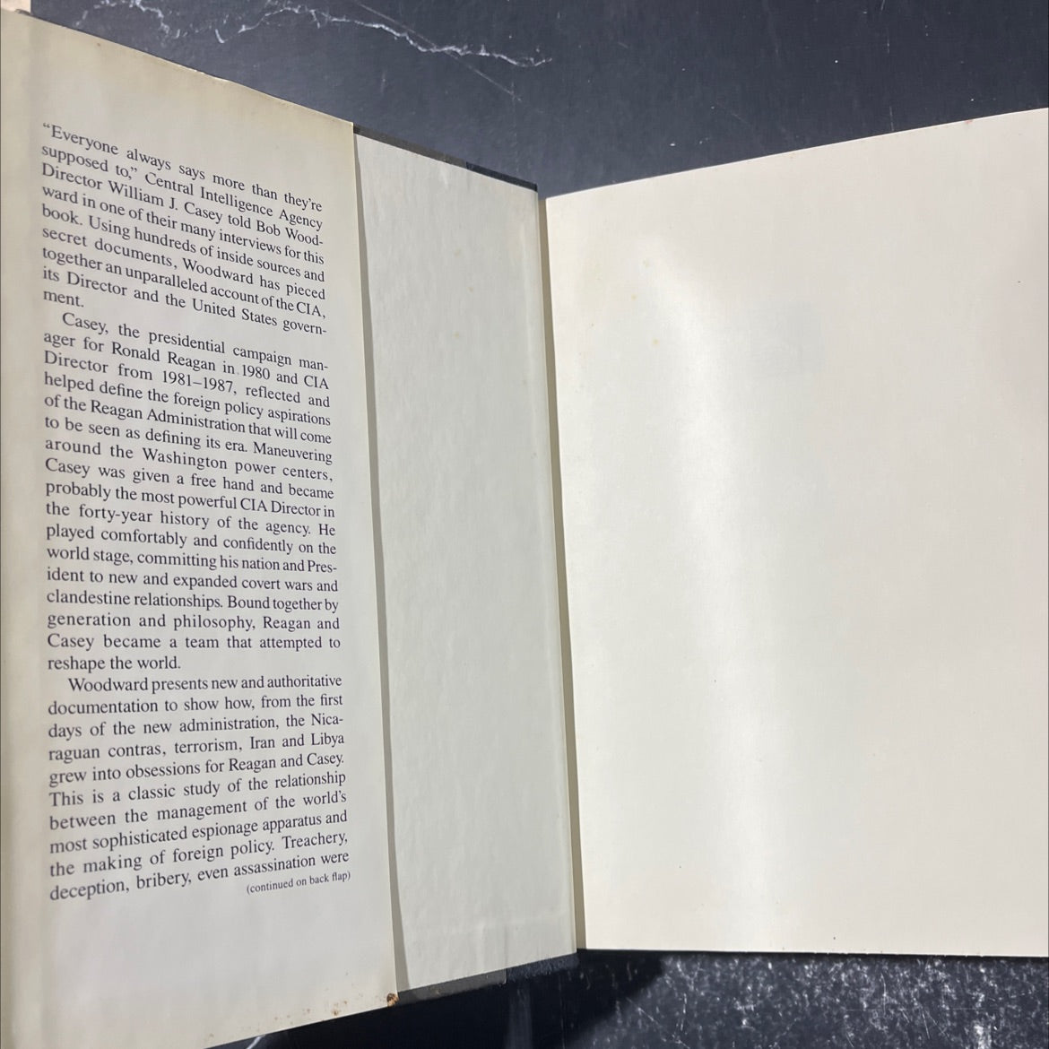 veil: the secret wars of the cia book, by bob woodward, 1987 Hardcover image 4