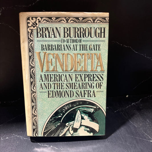 vendetta: american express and the smearing of edmond safra book, by bryan burrough, 1992 Hardcover image 1