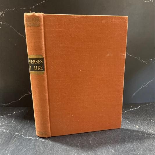 verses i like selected by major edward bowes book, by major edward bowes, 1937 Hardcover image 1