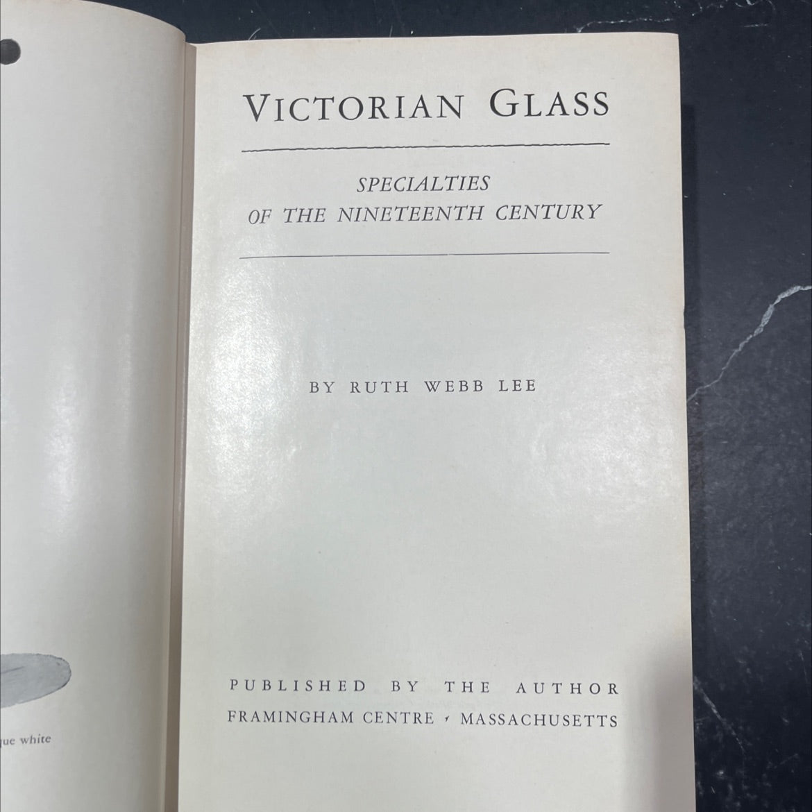 victorian glass specialties of the nineteenth century book, by ruth webb lee, 1944 Hardcover image 2