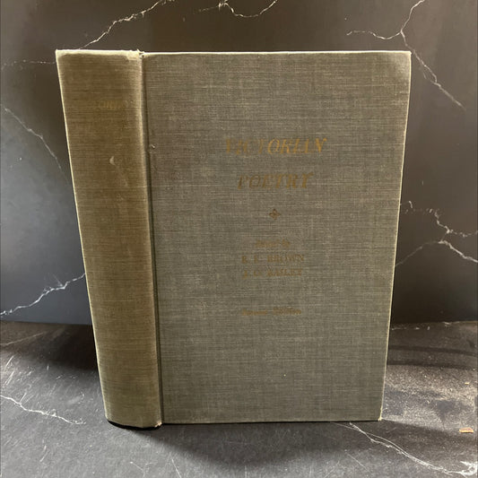 victorian poetry book, by e. k. brown, 1962 Hardcover image 1