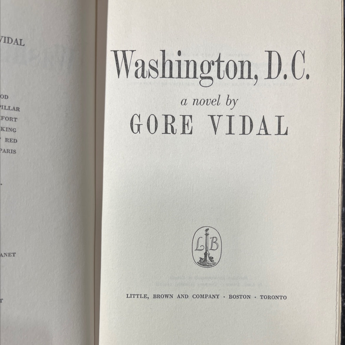 vidal od illar fort king red paris book, by gore vidal, 1967 Hardcover image 2