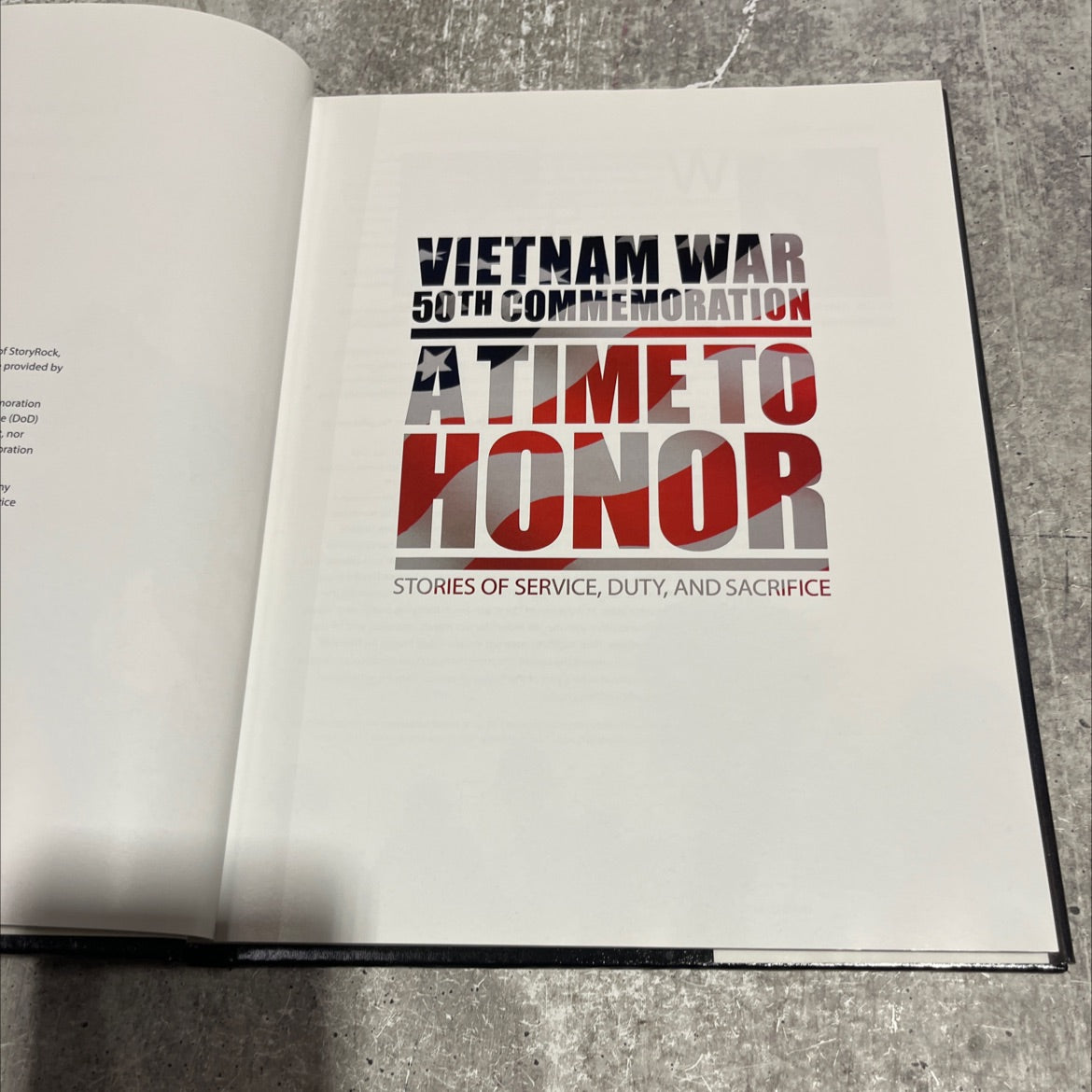 vietnam war 50th commemoration a time to honor stories of service, duty, and sacrifice book, by unknown, 2017 Hardcover image 2