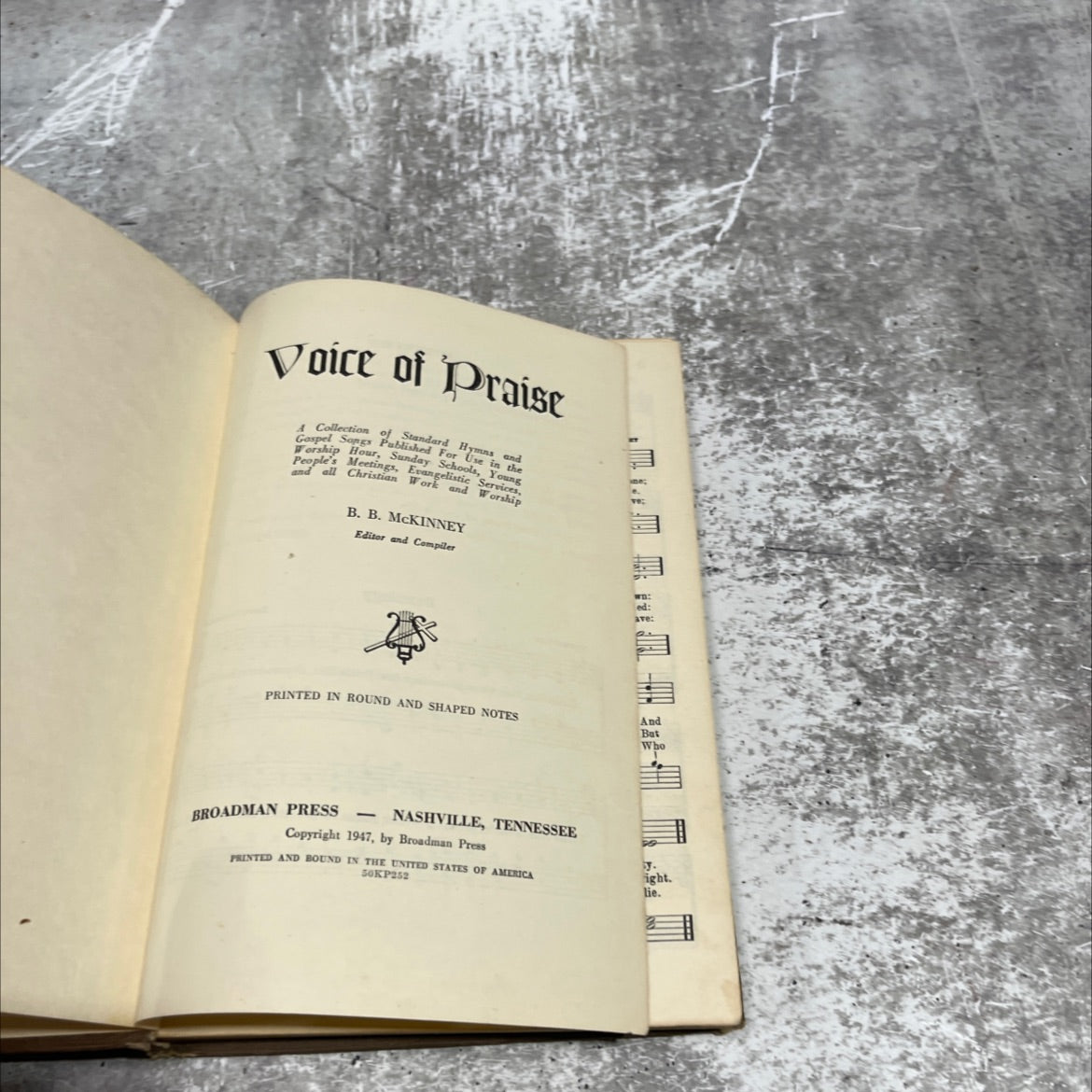 voice of praise a collection of standard hymns and gospel songs book, by B. B. McKinney, 1947 Hardcover image 2
