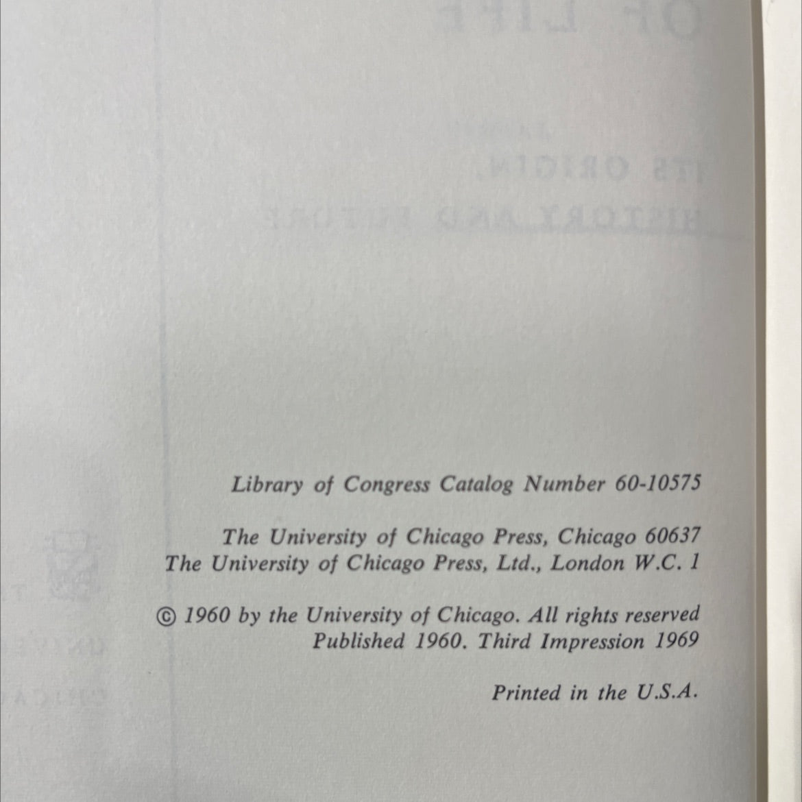 volume i go centennial the evolution of life its origin history and future book, by unknown, 1969 Hardcover image 3