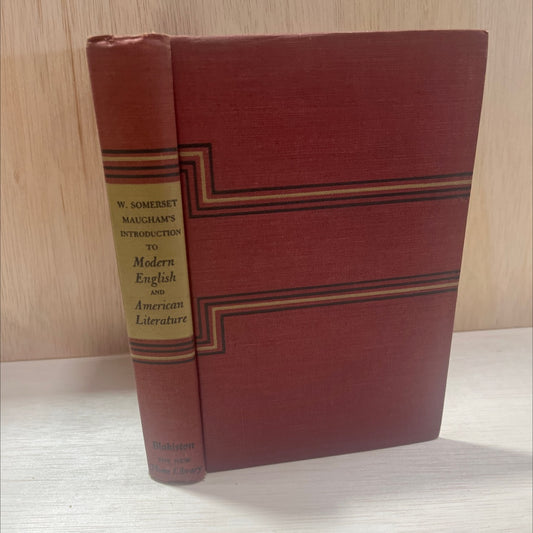 w. somerset maugham's introduction to modern english and american literature book, by w. somerset maugham, 1943 image 1