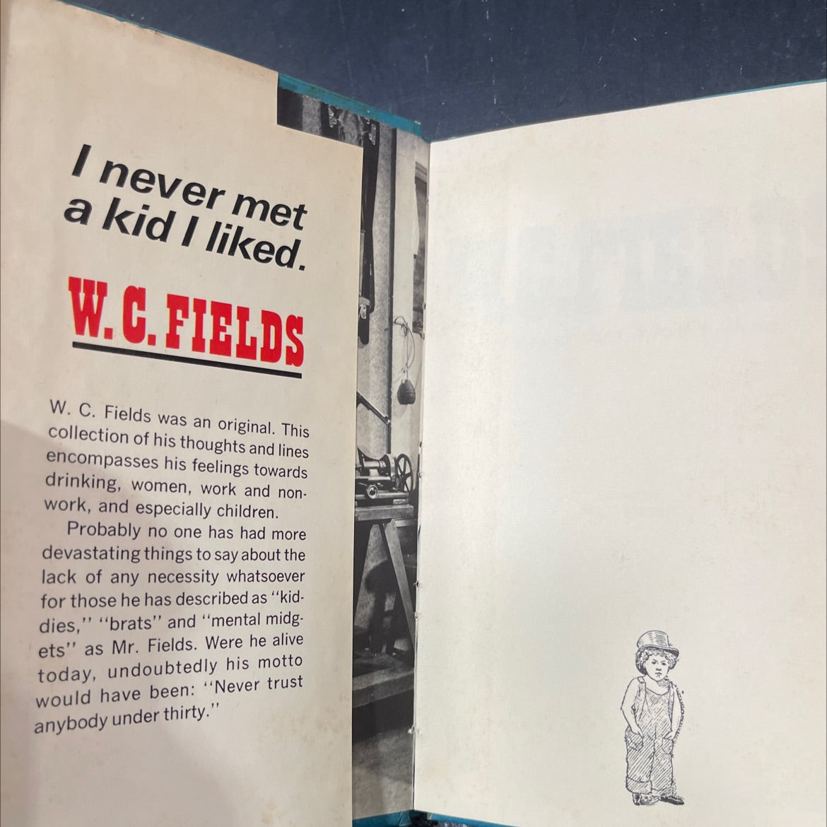 w.c.fields i never met a kid i liked book, by W.C. Fields, 1970 Hardcover image 4