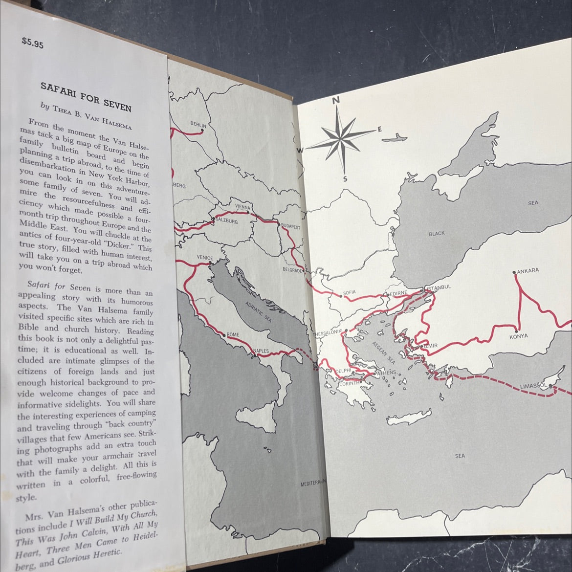 w e safari for seven book, by thea b. van halsema, 1967 Hardcover image 4