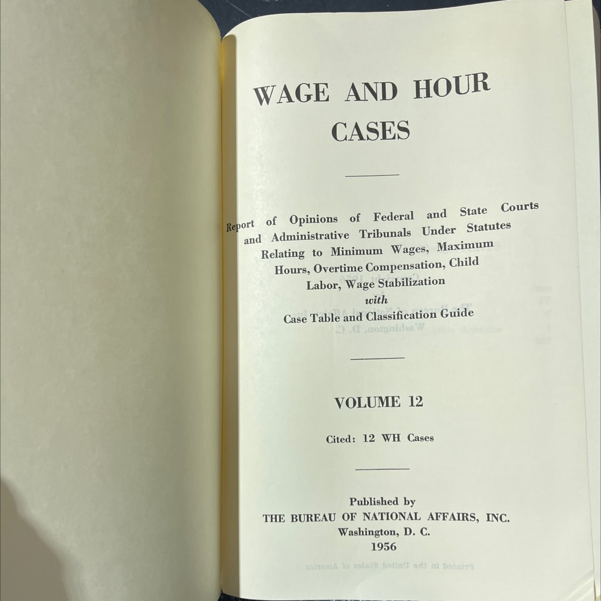 wage and hour cases courts report of opinions of federal and state and administrative tribunals under statutes relating image 2