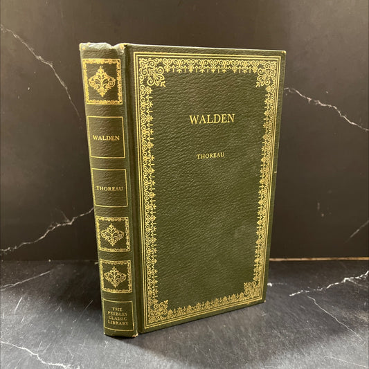 walden book, by henry david thoreau, 1970 Leather image 1