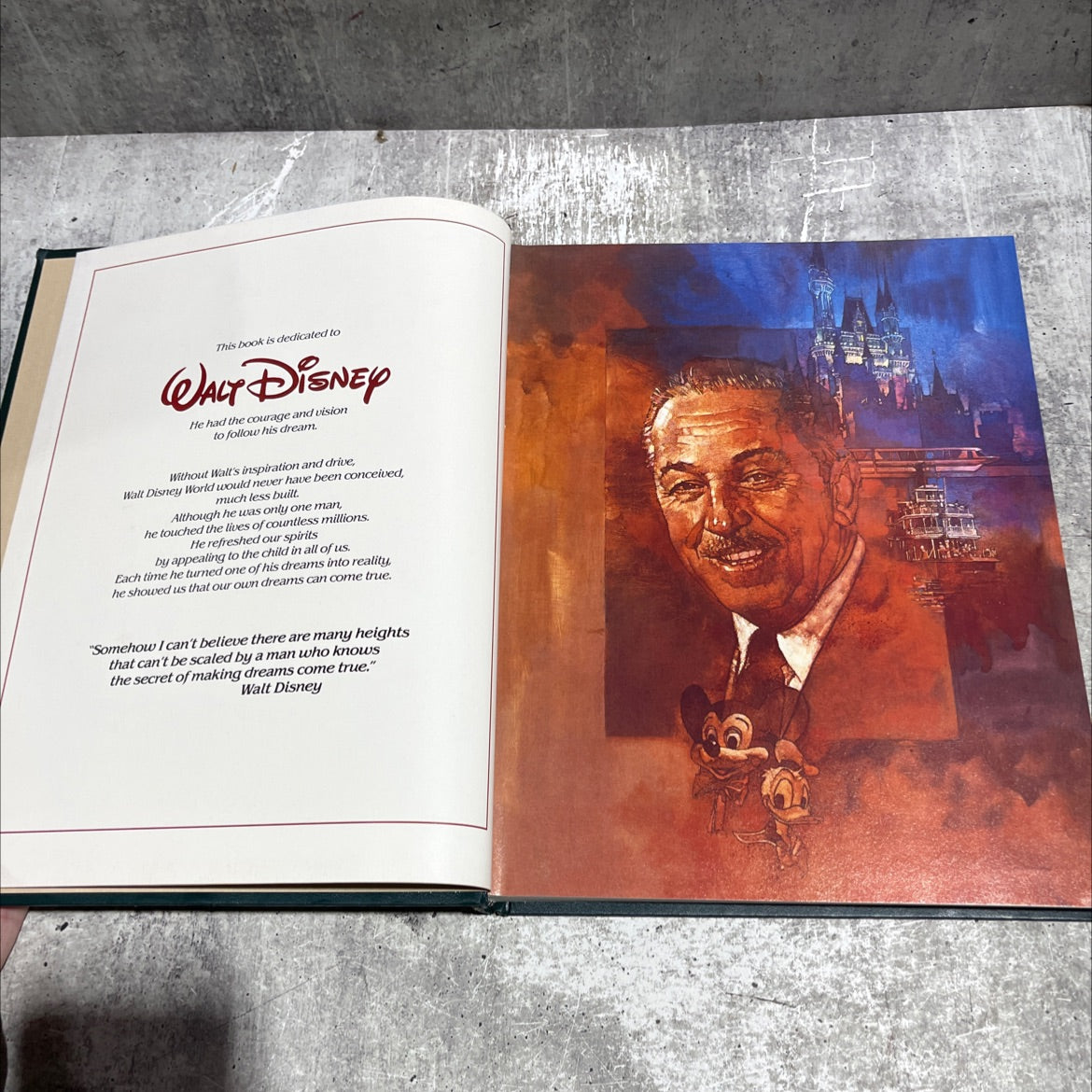 walt disney world mcmlxxxvi book, by the walt disney company, 1986 Hardcover image 3