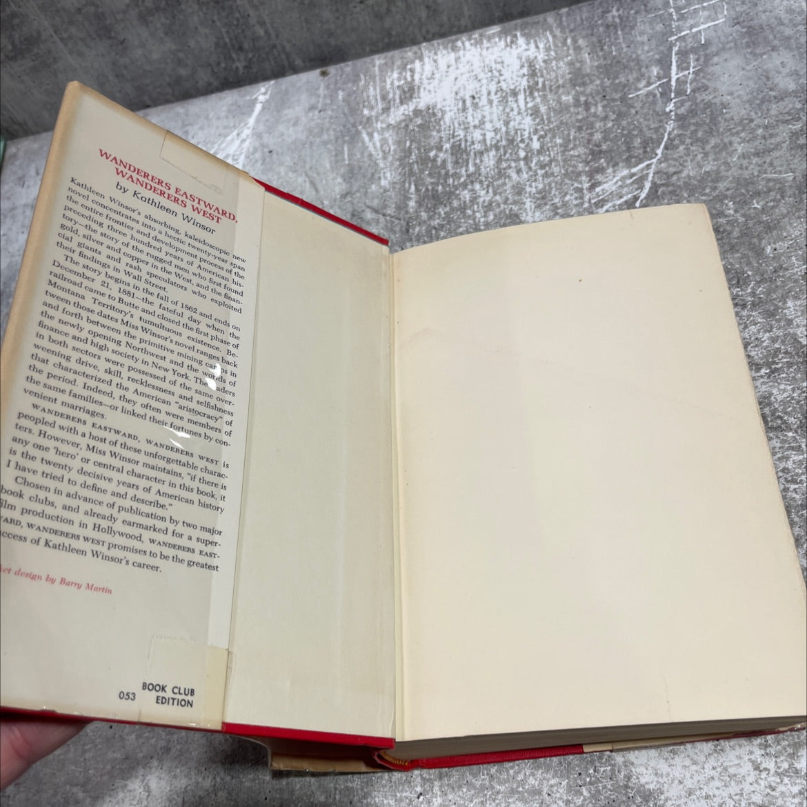 wanderers eastward, wanderers west book, by Kathleen Winsor, 2001 Hardcover image 4