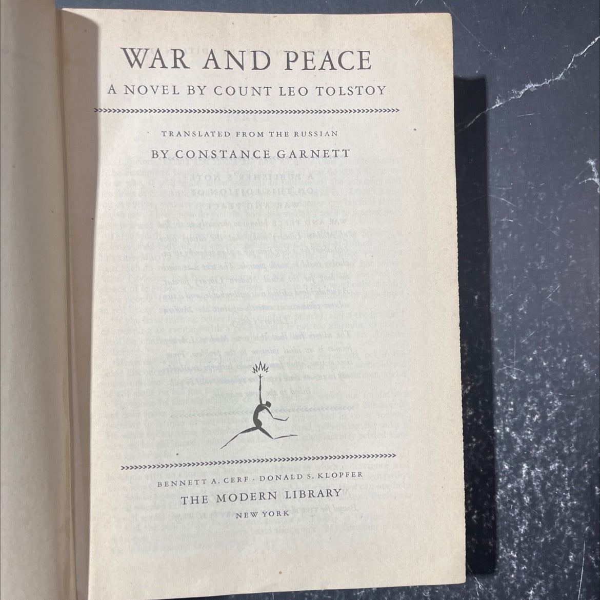 war and peace book, by count leo tolstoy, 1931 Hardcover image 2