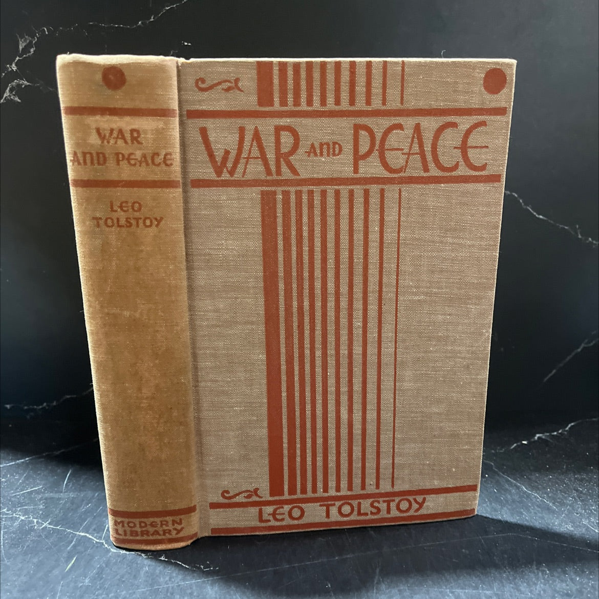 war and peace book, by count leo tolstoy, 1931 Hardcover image 1