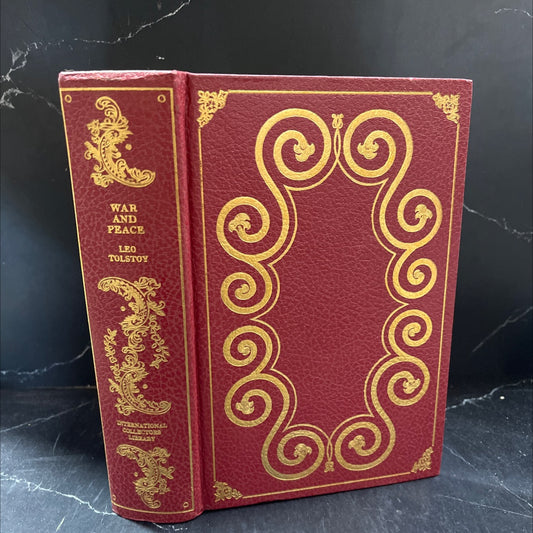 war and peace book, by leo tolstoy, 1949 Leather image 1